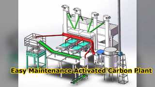 Planta de Carbón Activado Fácil Mantenimiento 220V 380V