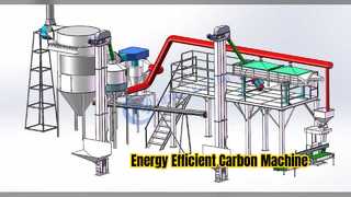 Máquina de carbón activado energéticamente eficiente