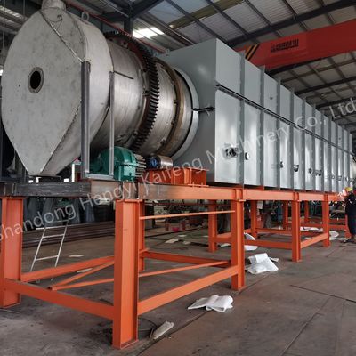Horno de carbonización de biomasa 600C equipado con un dispositivo de tratamiento de gases de combustión
