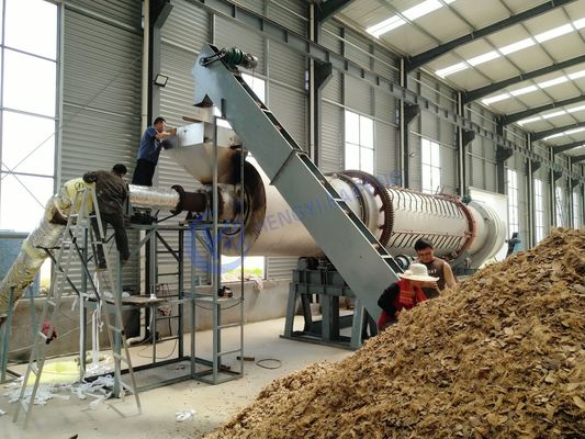 Cuerno rotativo de carbón activado controlado por PLC de 380v de entrada de autosuficiencia de calefacción