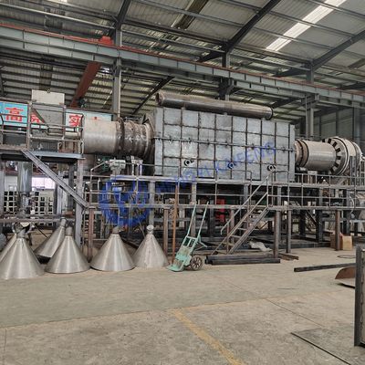 500°C-600°C Horno de carbonización Equipo de carbonización totalmente automático para cáscaras de coco Madera y cáscaras de avellana